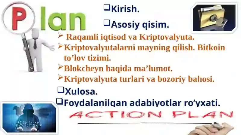 Bulutli vablok cheyn texnologiyalari bilan ishlash mavzusi bo'yicha tahliliy taqdimot 2