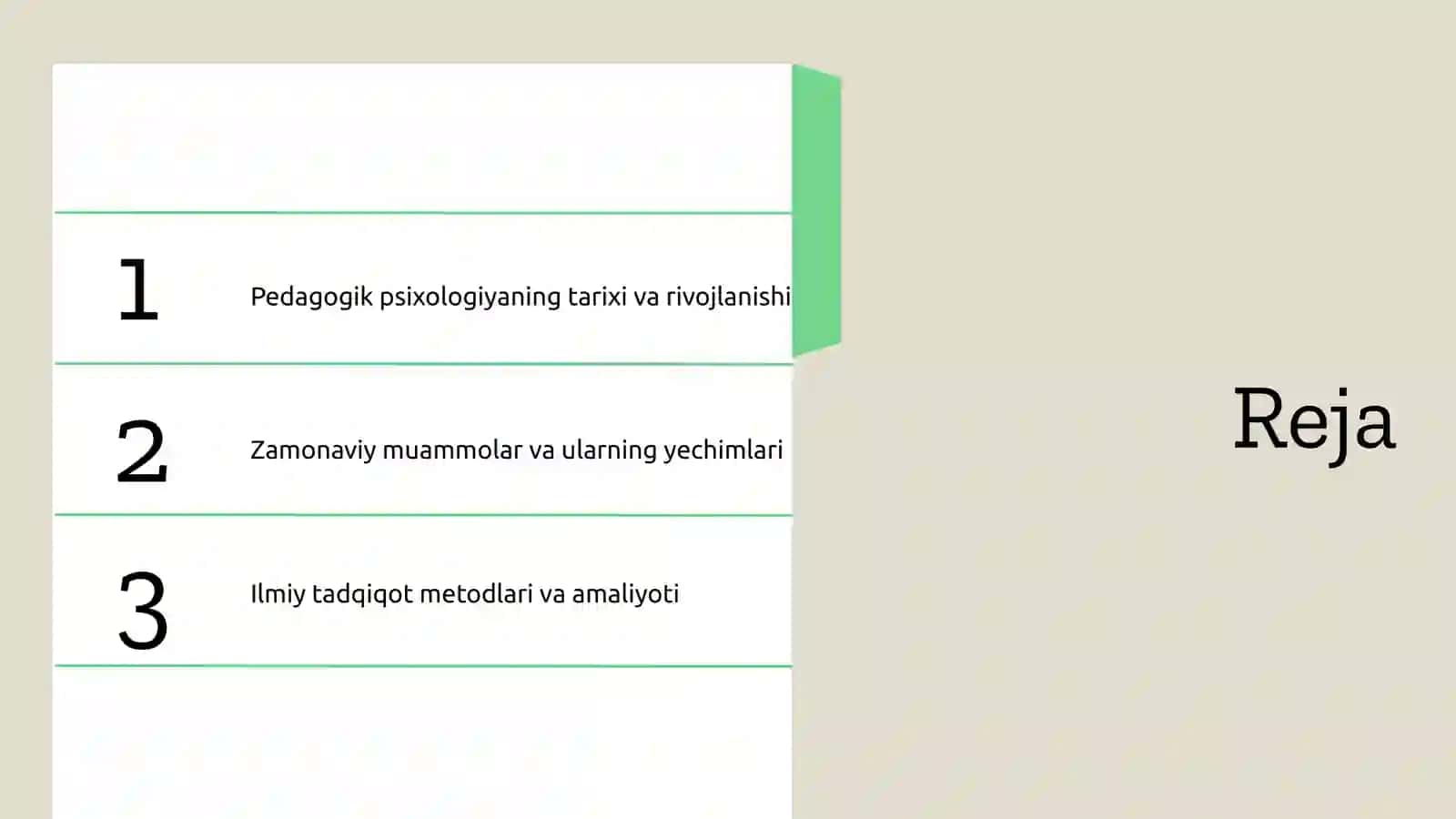 Pedagogik psixologiyaning predmeti,tarixi va tuzilmasi,zamonaviy muammolari va ilmiy tadqiqot metodlari 2