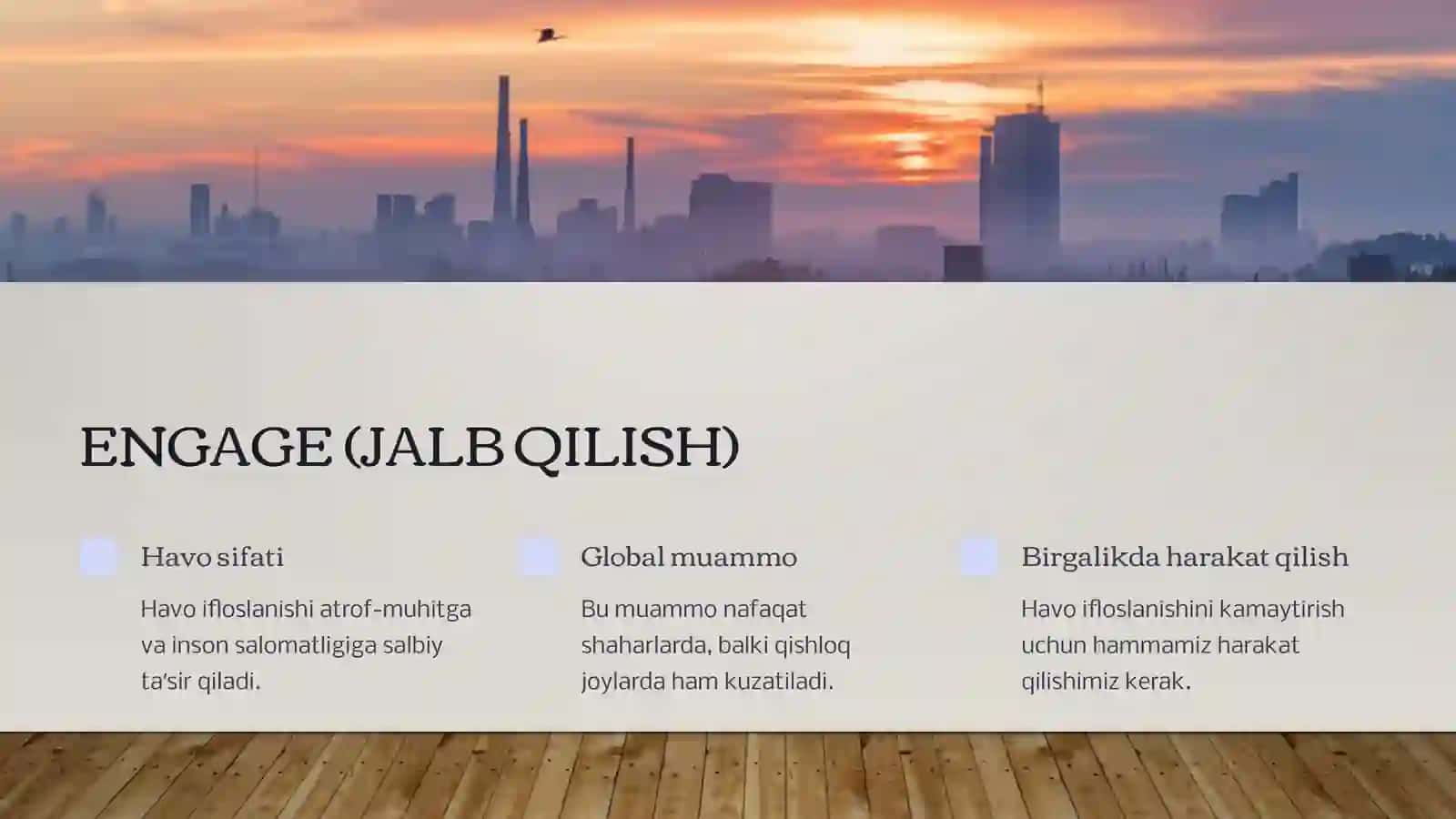 Havoning ifloslanishiga taʼsir etuvchi omillar 2