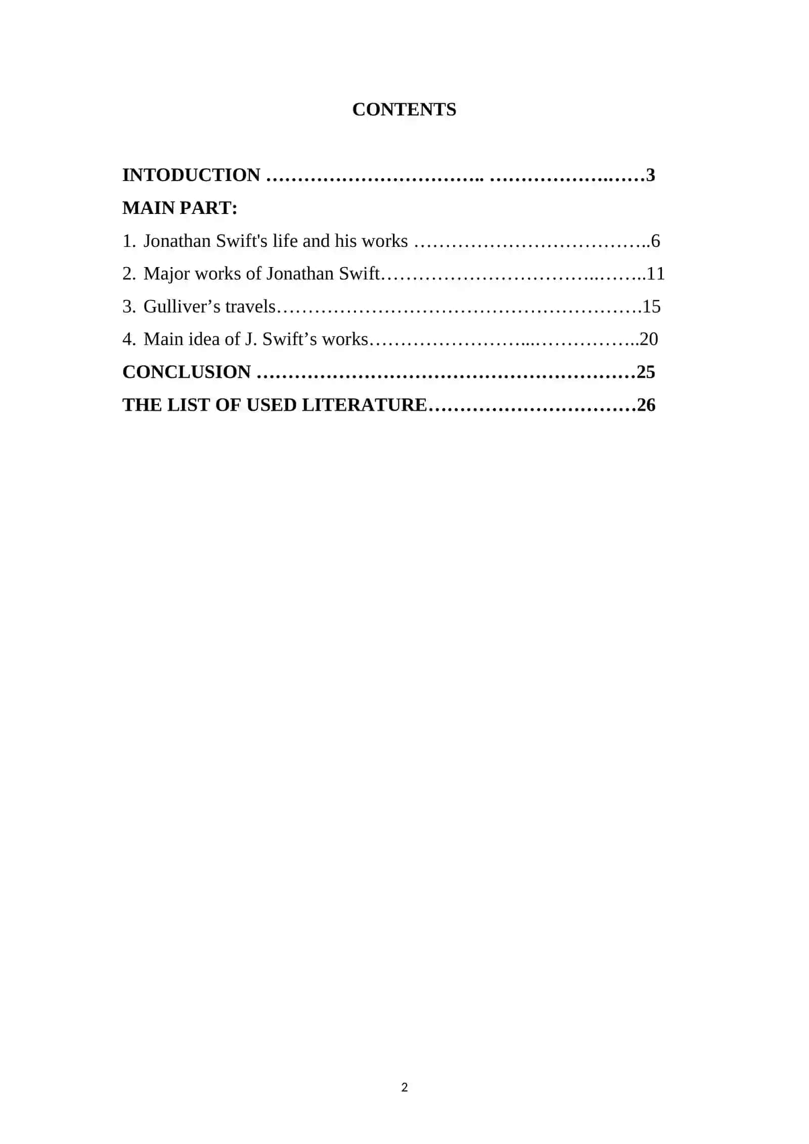 Jonathan Swift's Works 2