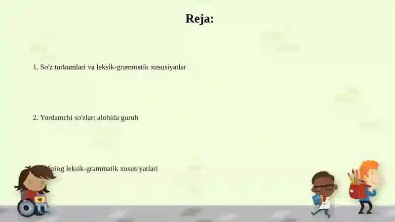 So'z turkumlari va leksik-grammatik xususiyatlar 2