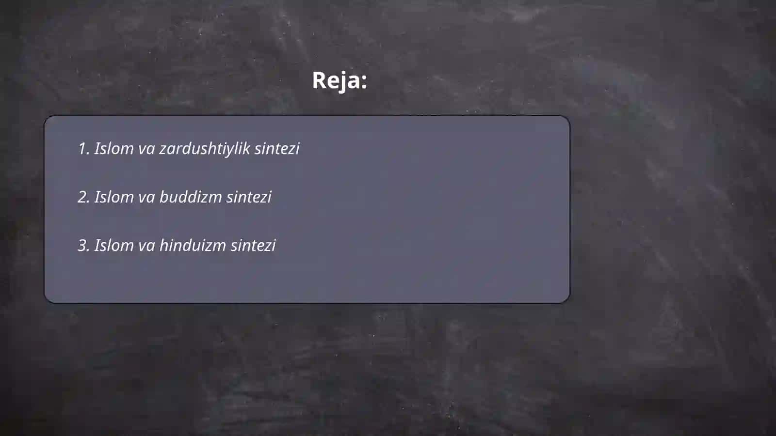 Islom va boshqa diniy aqidalar senkiretlashuvi natijasida shakllangan diniy taʼlimotlar tarixi 2