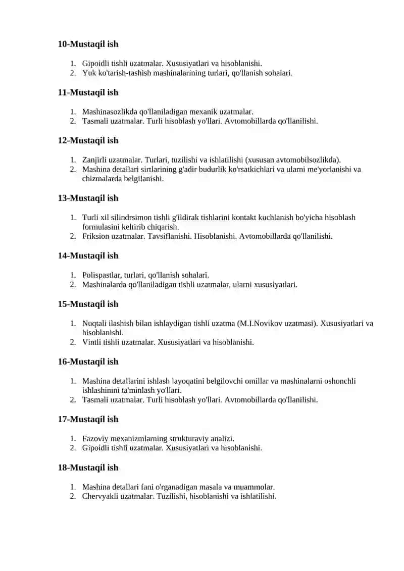 Mashina detallari sirtlarining g'adir budurlik ko'rsatkichlari va ularni me'yorlanishi va chizmalarda belgilanishi 2