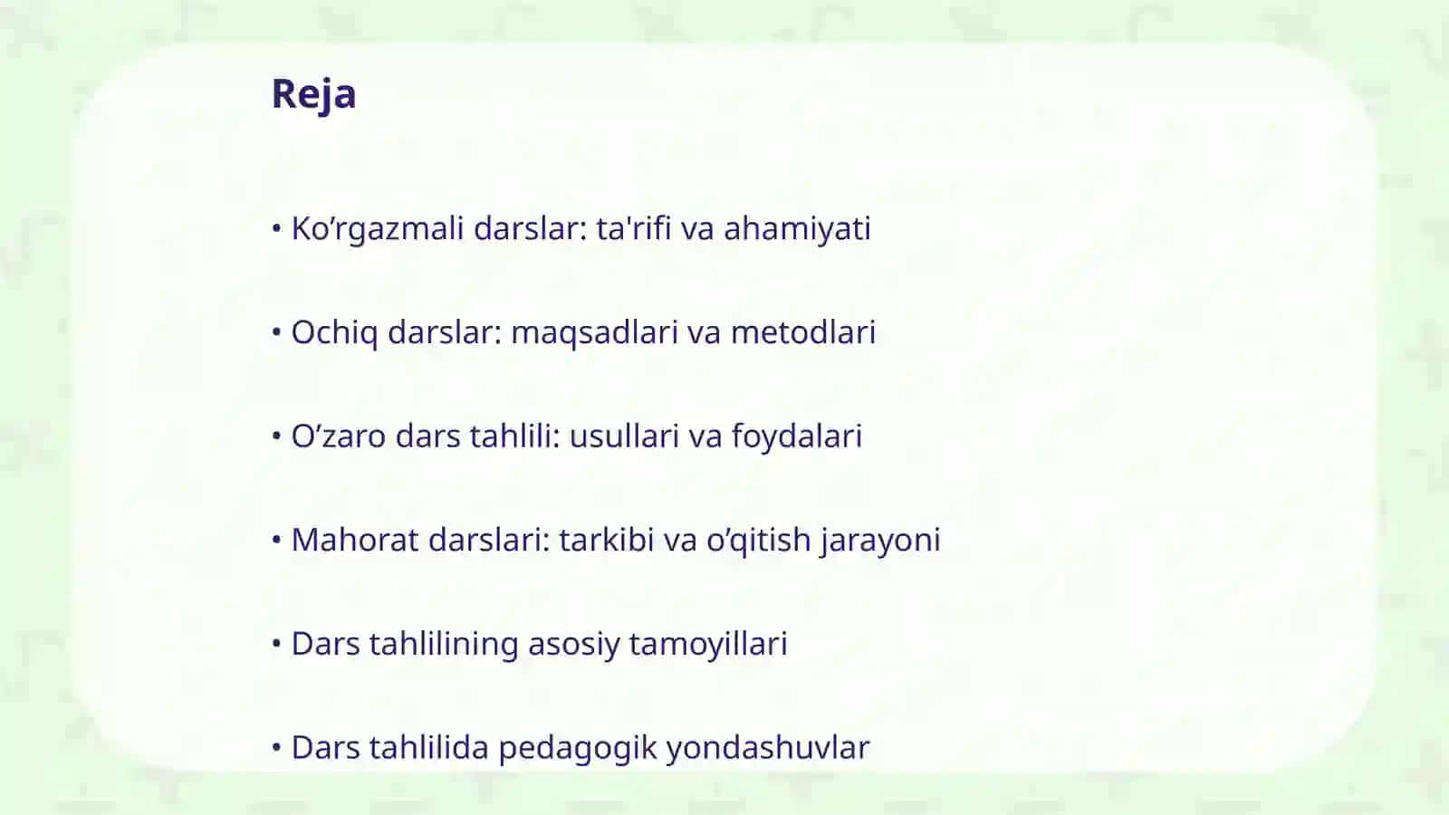 Dars tahlili turlari 2