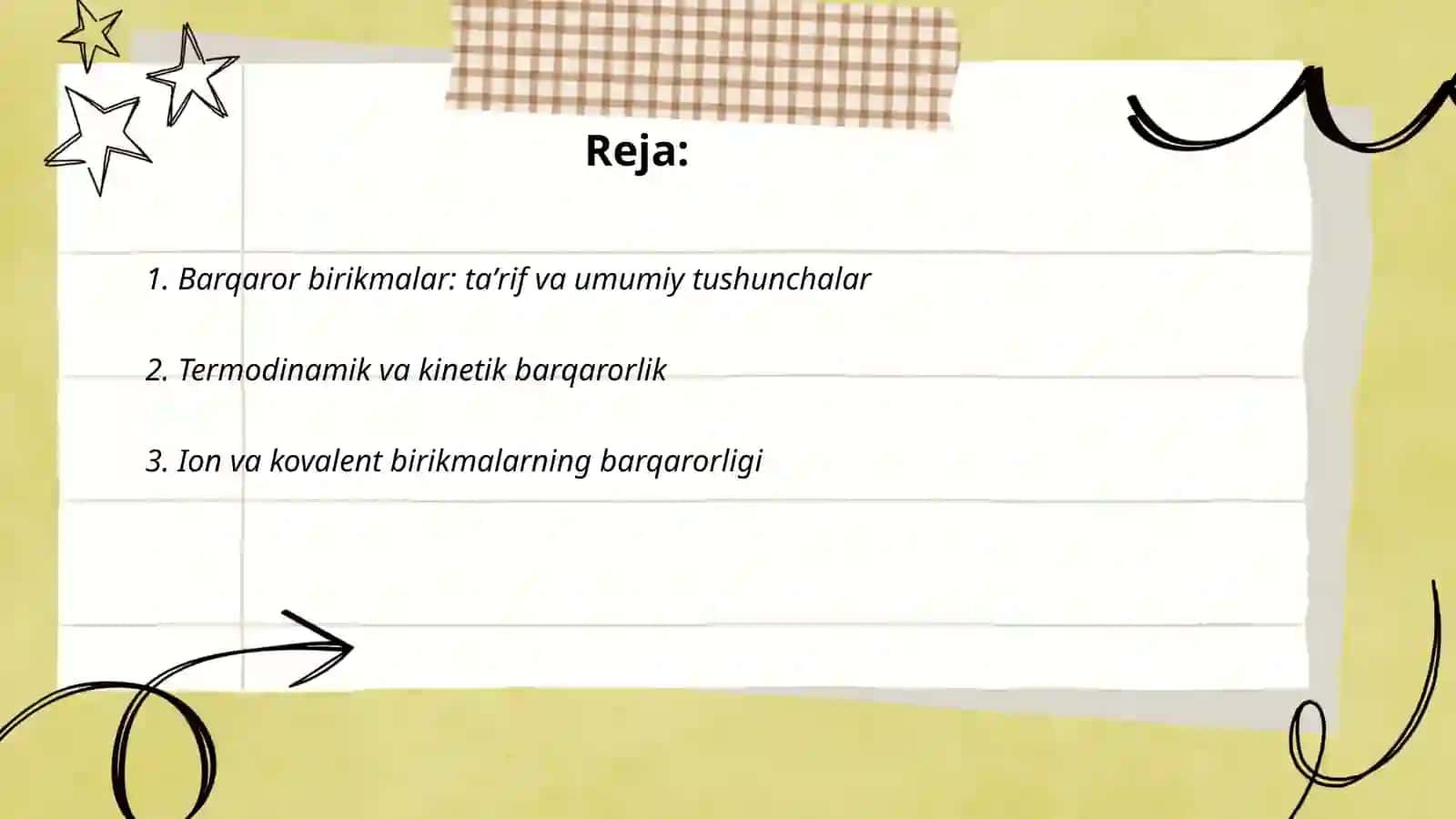 Barqaror birikmalar 2