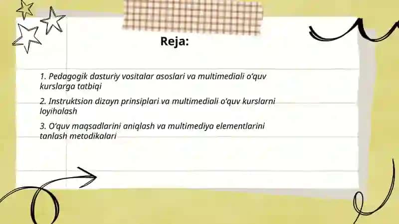 Pedagogik dasturiy vositalar yordamida multimediali oʻquv kurslarini yaratish 2