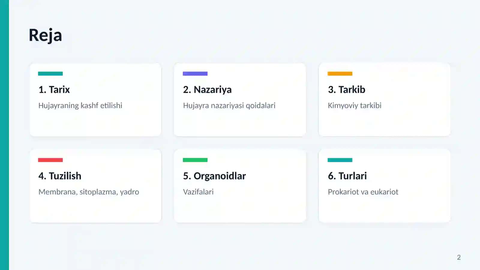 Hujayra-tiriklikning elementar birligi! 2