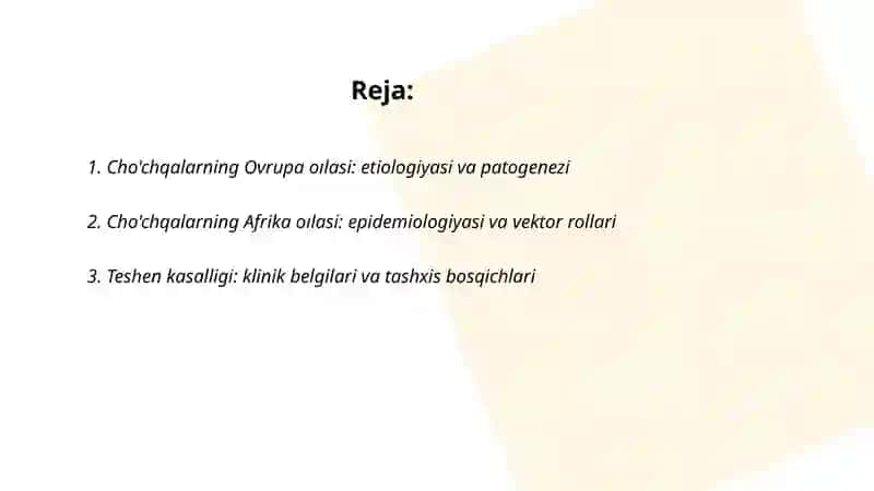 Cho'chqalarning Ovrupa oılasi, Afrika oılasi, Teshen kasalligi, transmissiv gastroenterit kasalligi 2