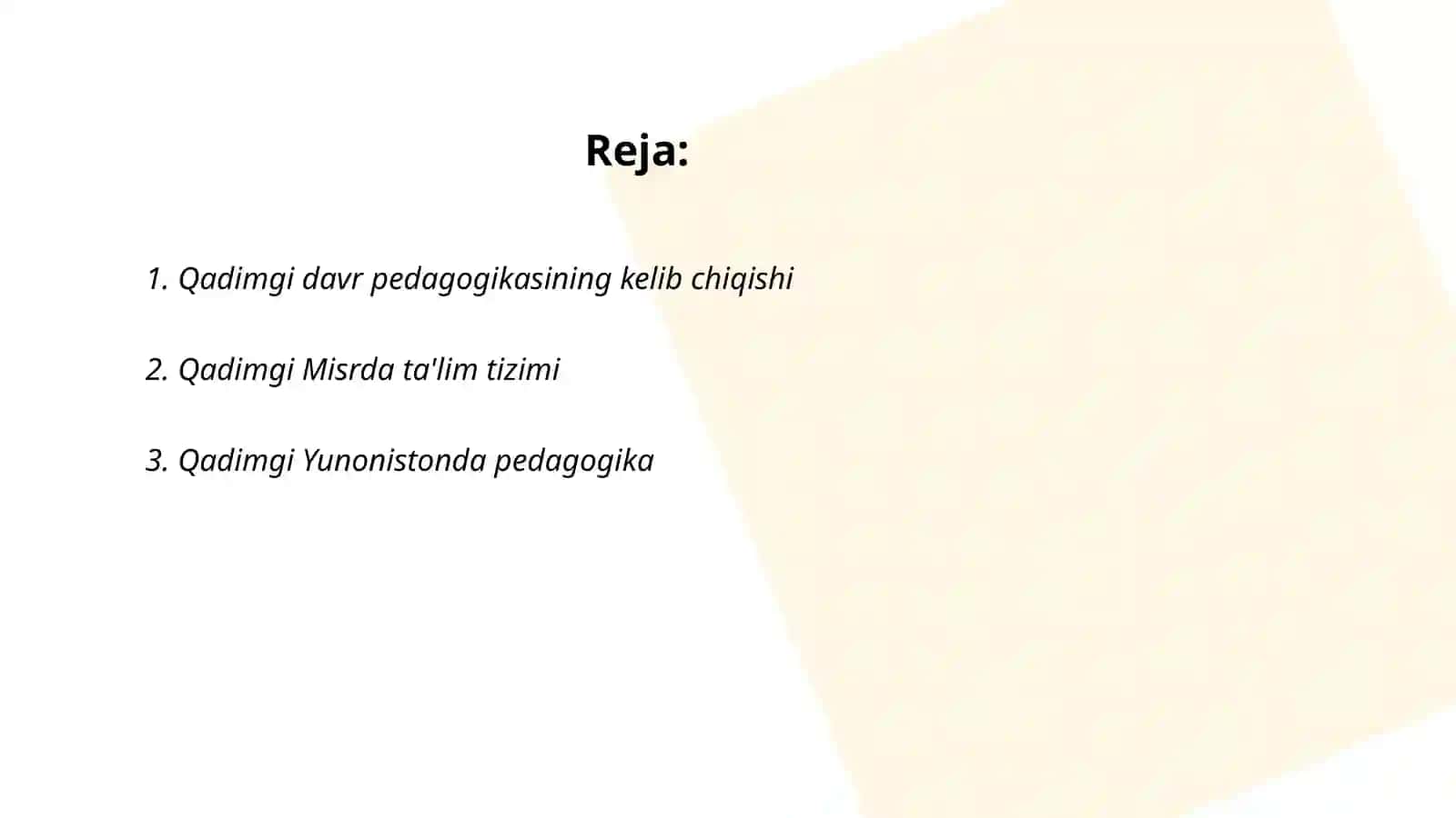 Qadimgi davr pedagogikasining paydo bo‘lishi va rivojlanishi 2
