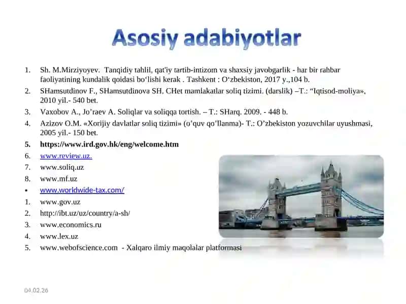 BUYUK BRITANIYA SОLIQ TIZIMI 2