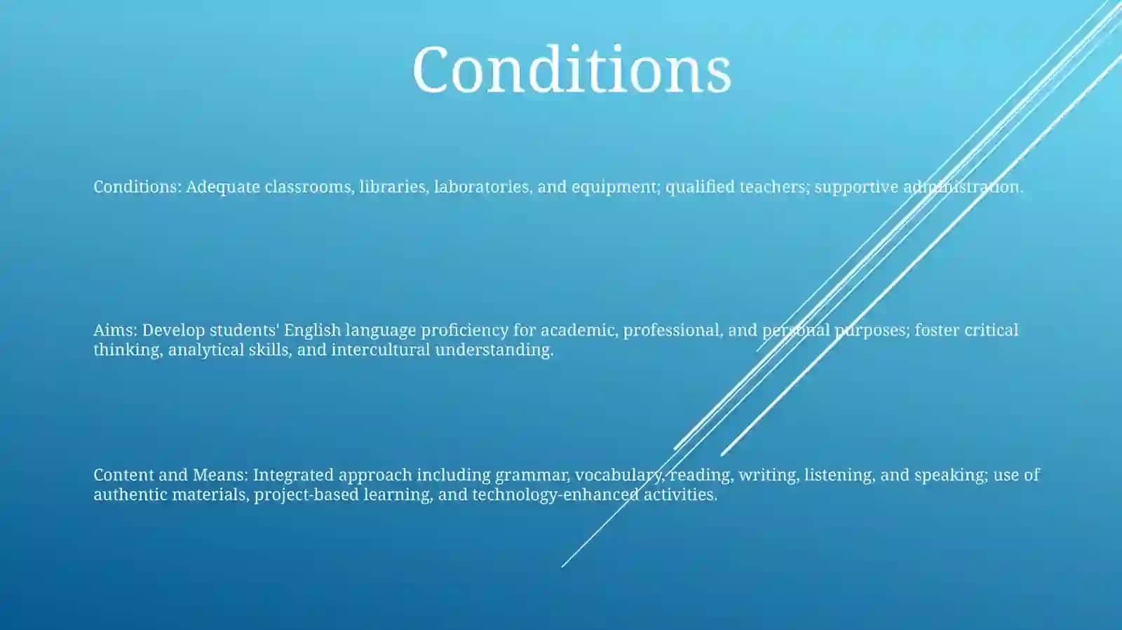 Conditions, Aims, Content And Means Of Elt At Higher Education Establishments, Lyceum And Colleges 2