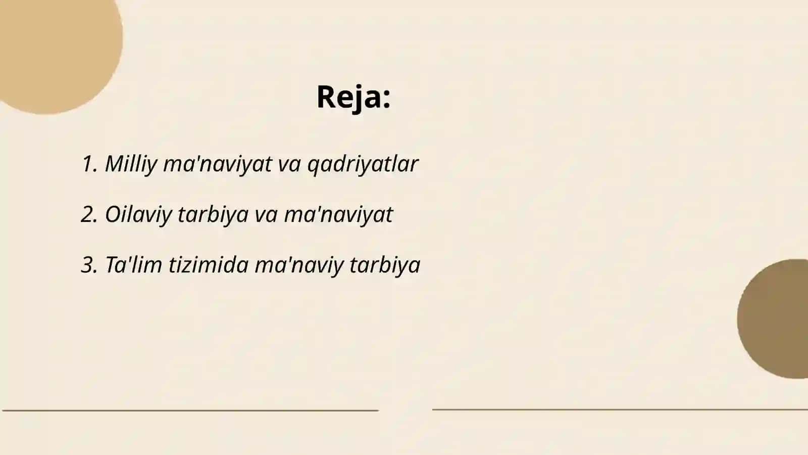 Milliy ma'naviyat va qadriyatlar 2