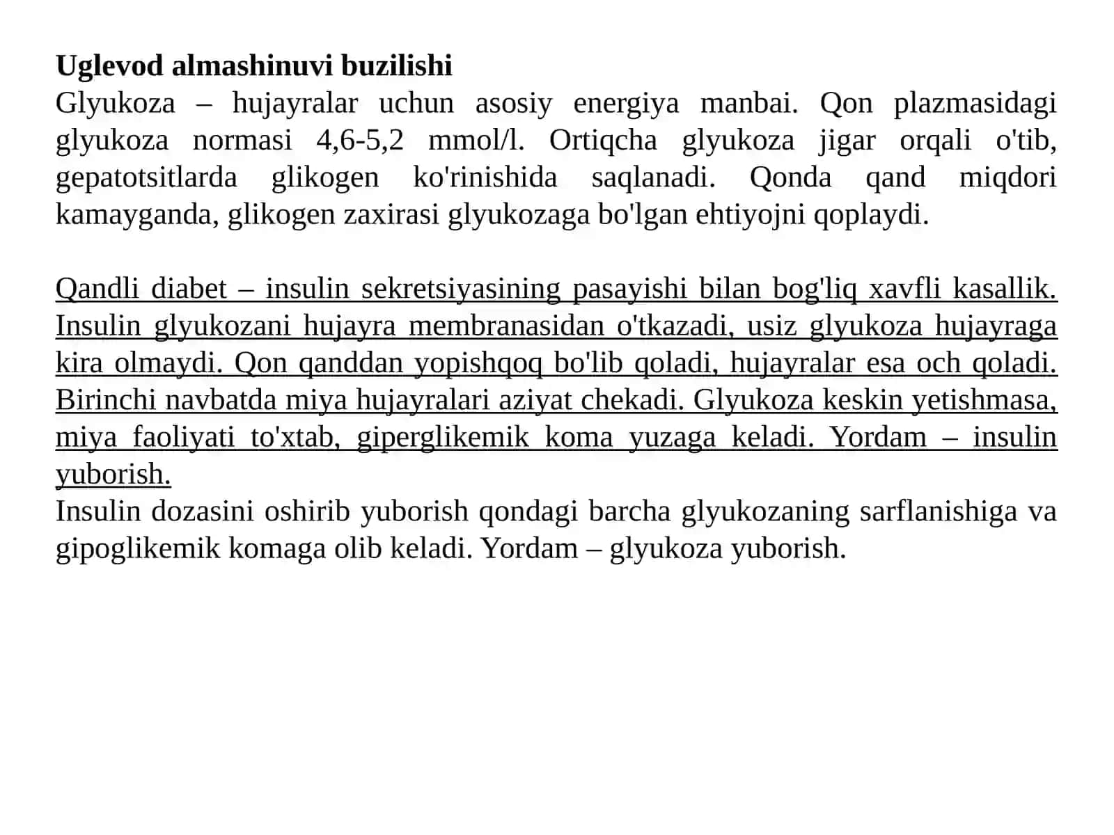 Oqsil almashinuvining buzilishi 2