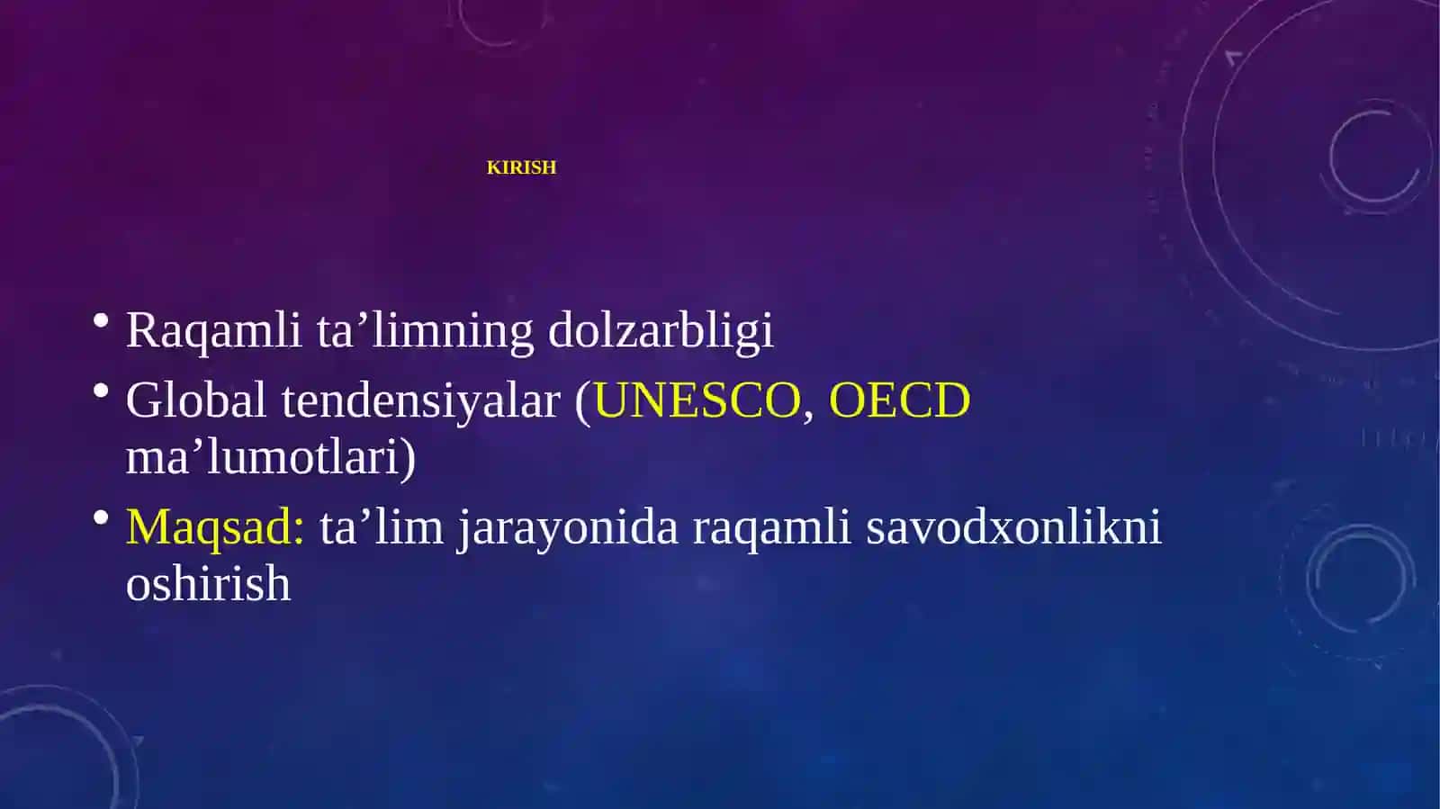 Ta’limda raqamlik kompetensiyalarni rivojlantirish 2