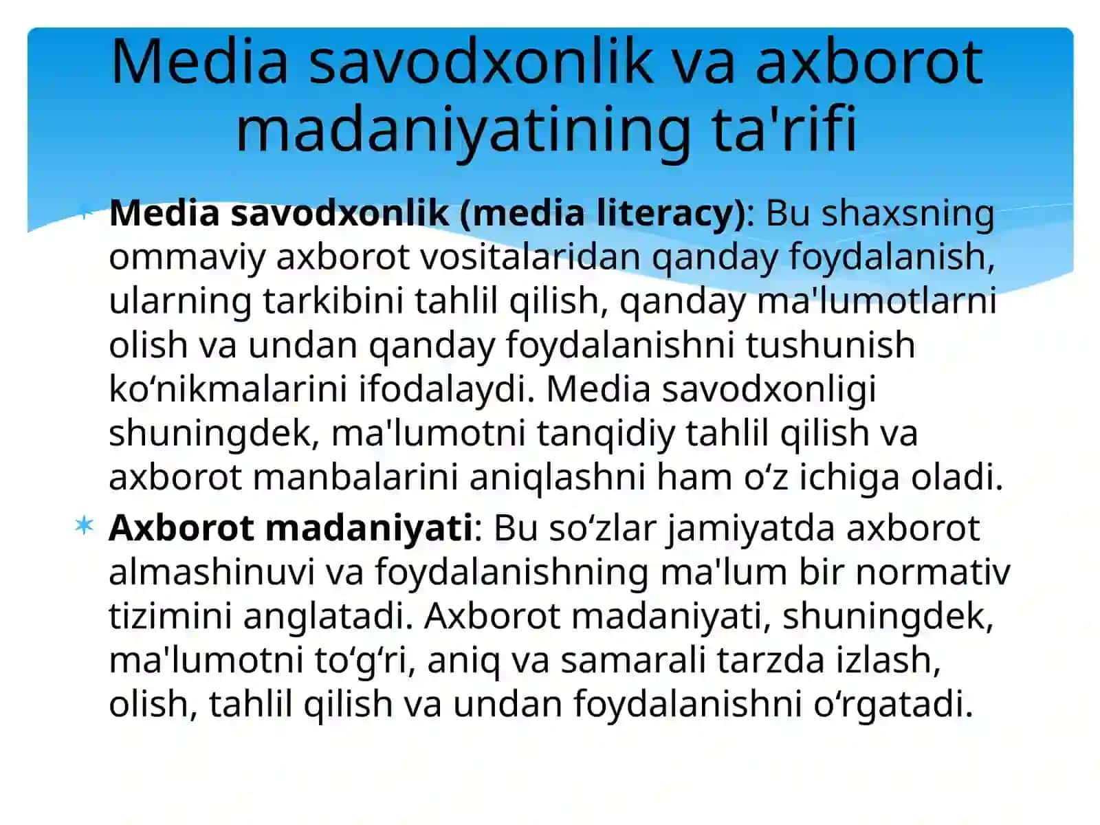 Xorijiy mamlakatlarda media savodxonlik va axborot madaniyatining qiyosiy tahlili 2