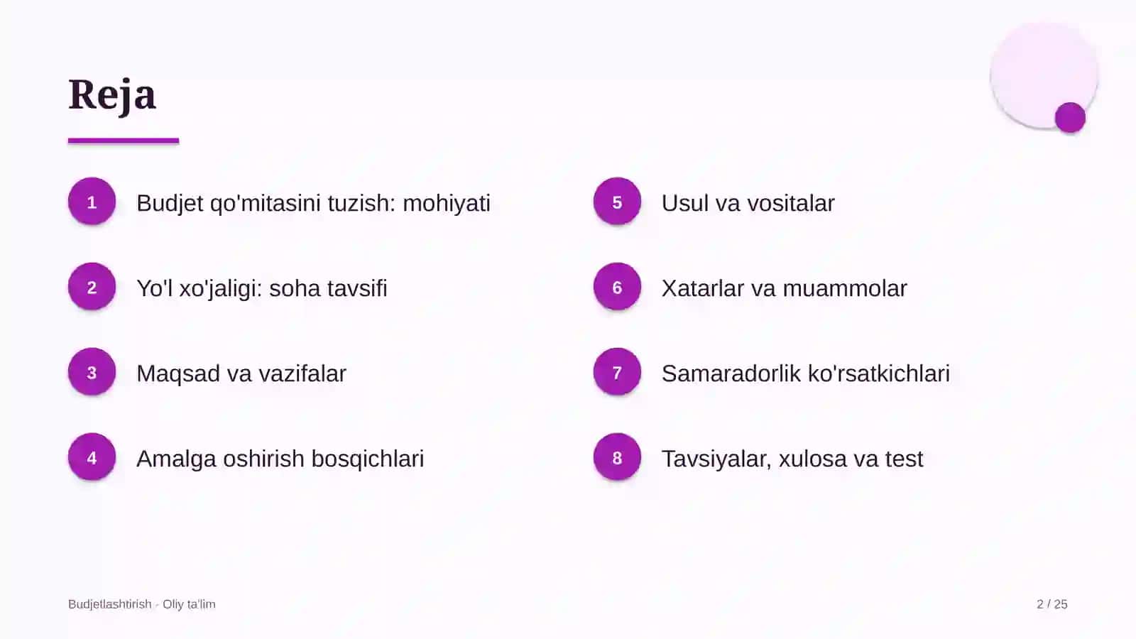 yo'l xo'jaligida budjet qo'mitasini tuzish 6450 2