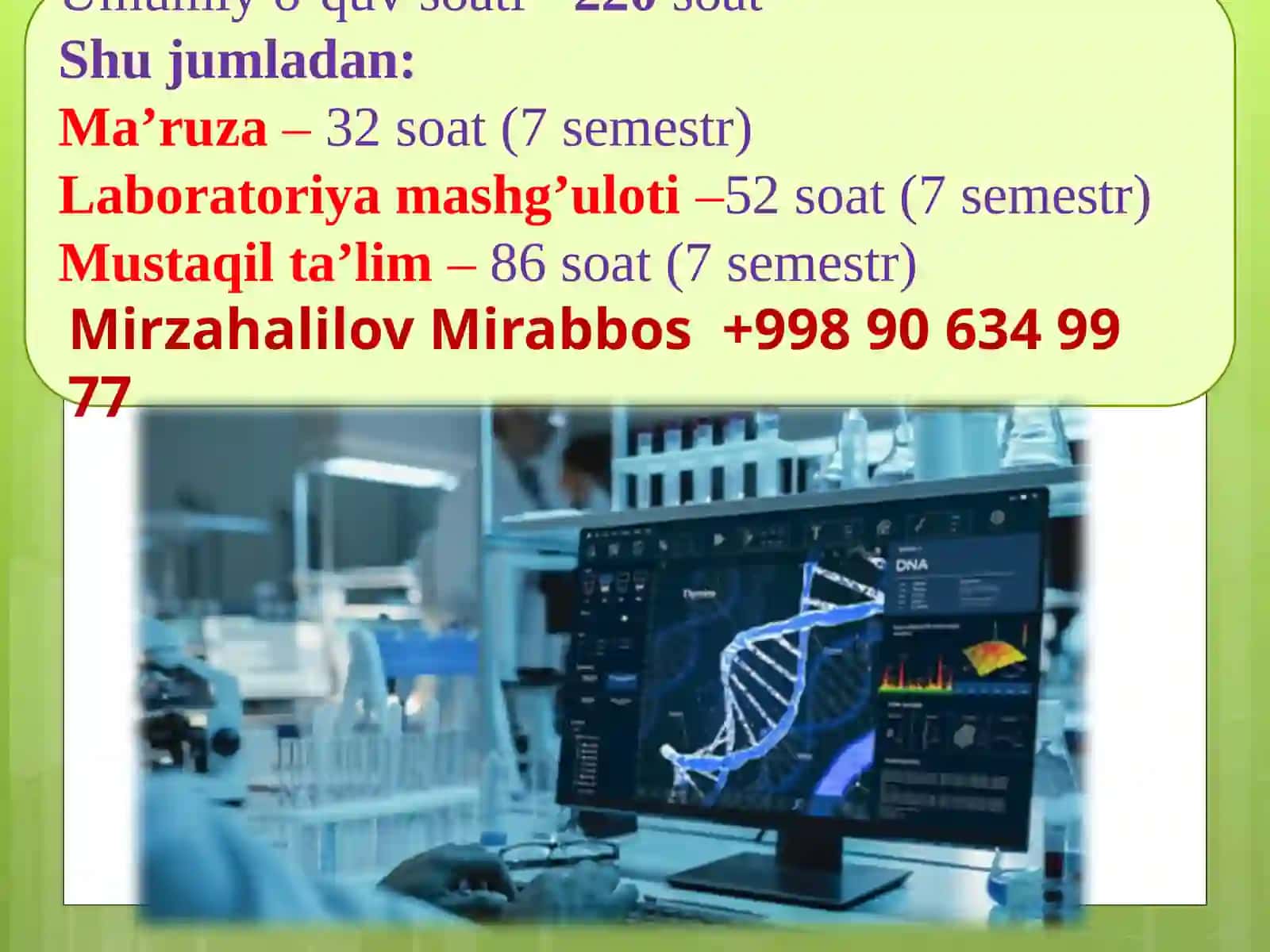 Bioinformatika faniga kirish 2