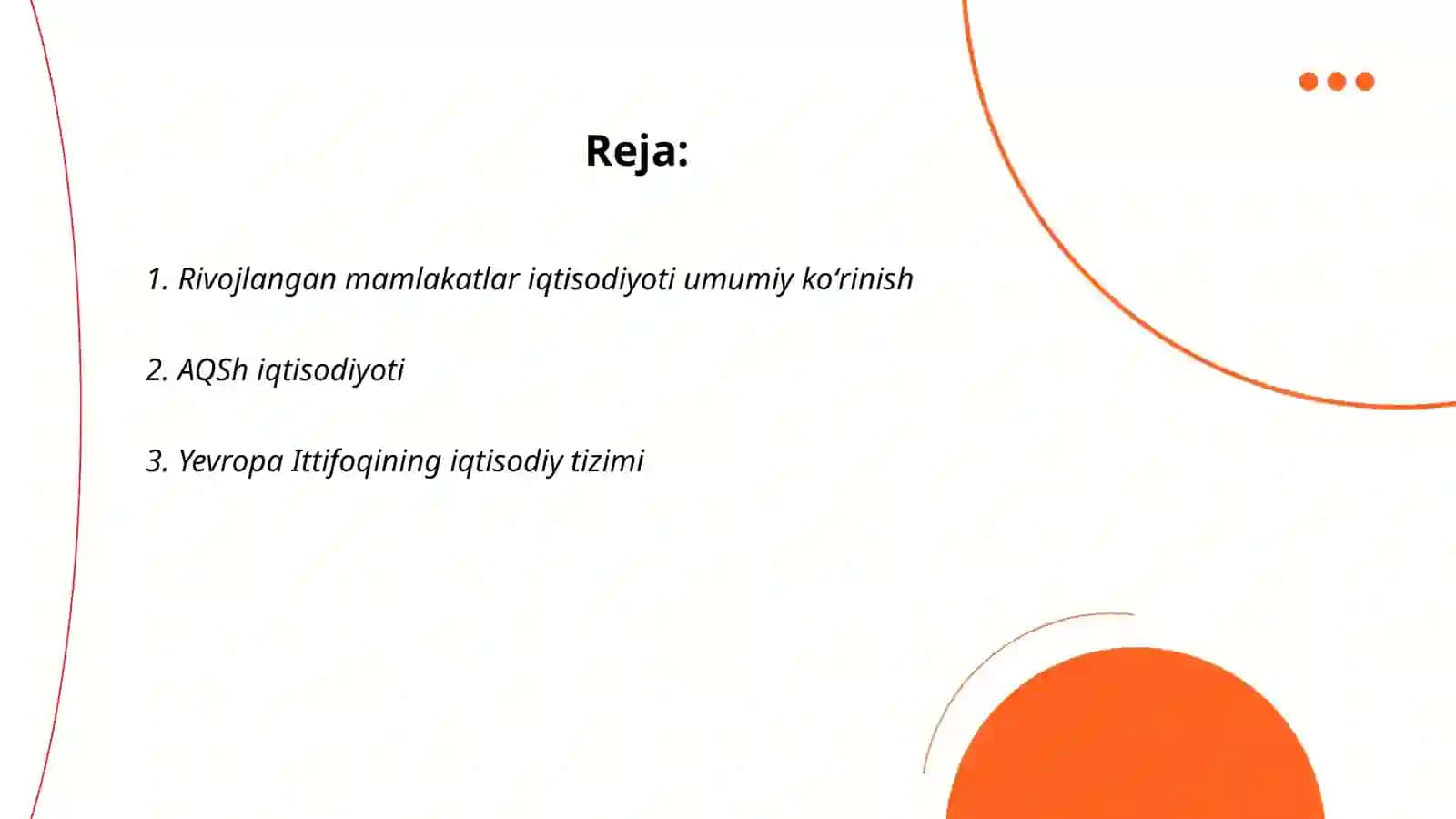 Rivojlangan mamlakatlar iqtisodiyoti 2