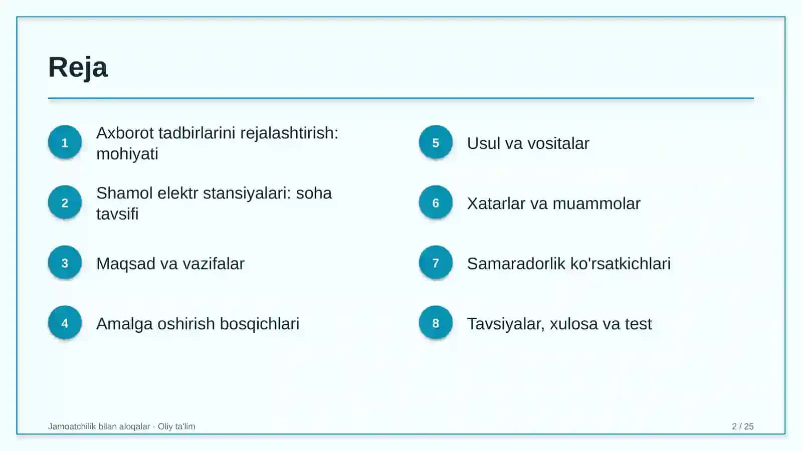 shamol elektr stansiyalarida axborot tadbirlarini rejalashtirish 6054 2