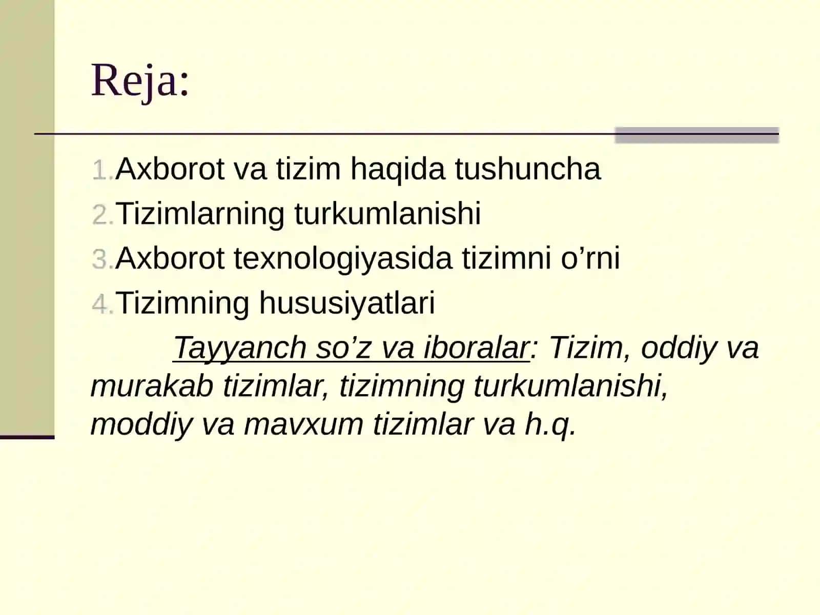 Axborottizimlarivaaxborottexnologiyalari 2