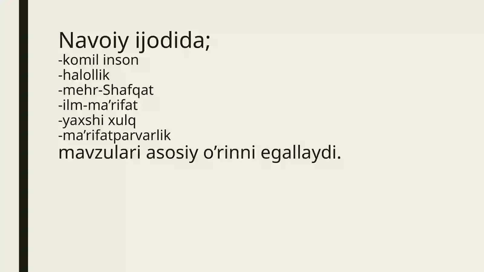 Alisher navoiyning “Arba’iyn” asari 2