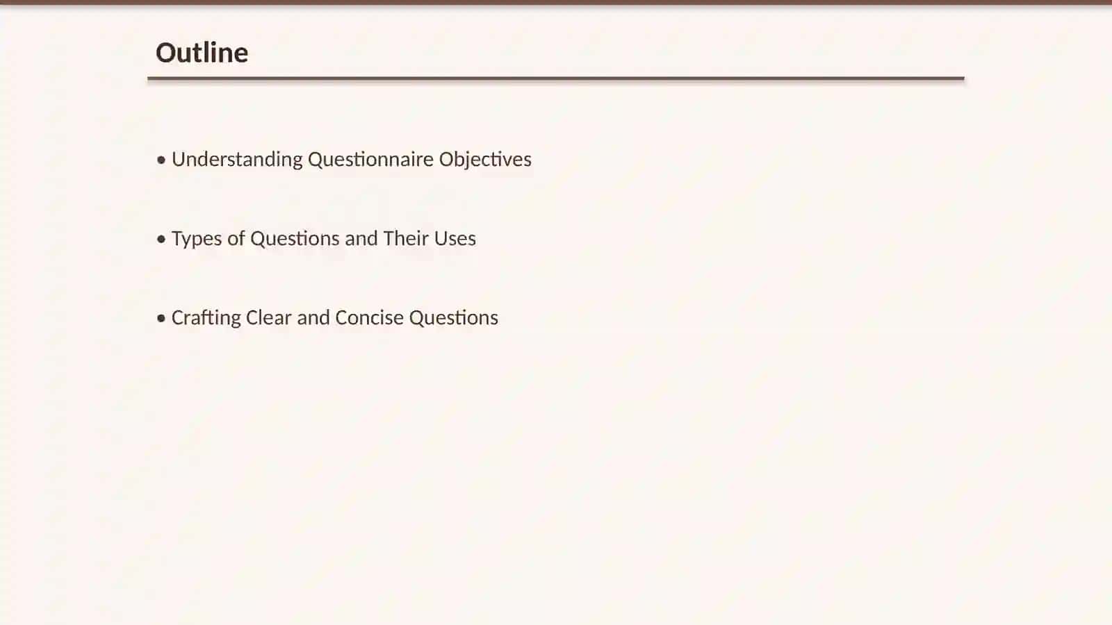 Designing questionnaires 2