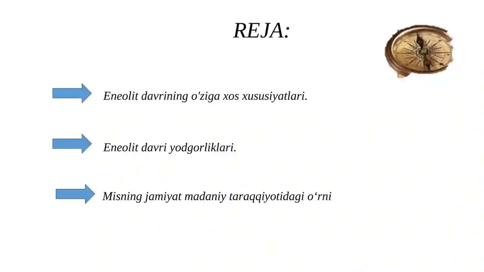Eneolitdavri tarixiy-madaniy jarayonlari 2