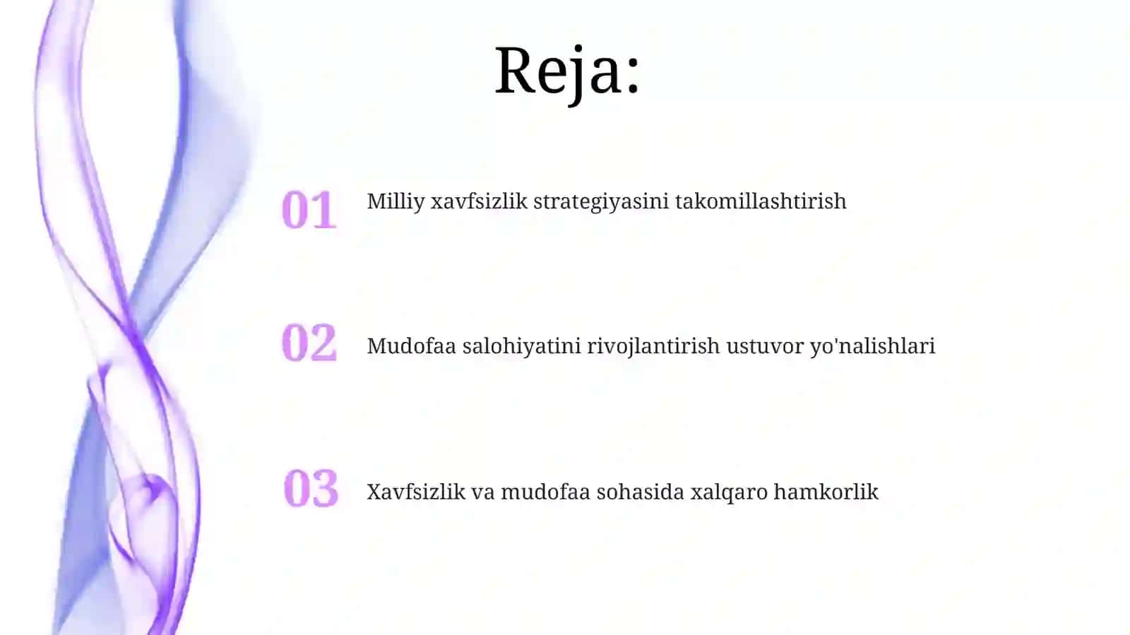Mamlakatimiz xavfsizligi va mudofaa salohiyatini kuchaytirish 2