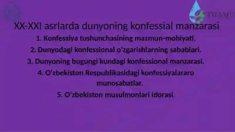 DUNYO DINLARI TARIXI 2