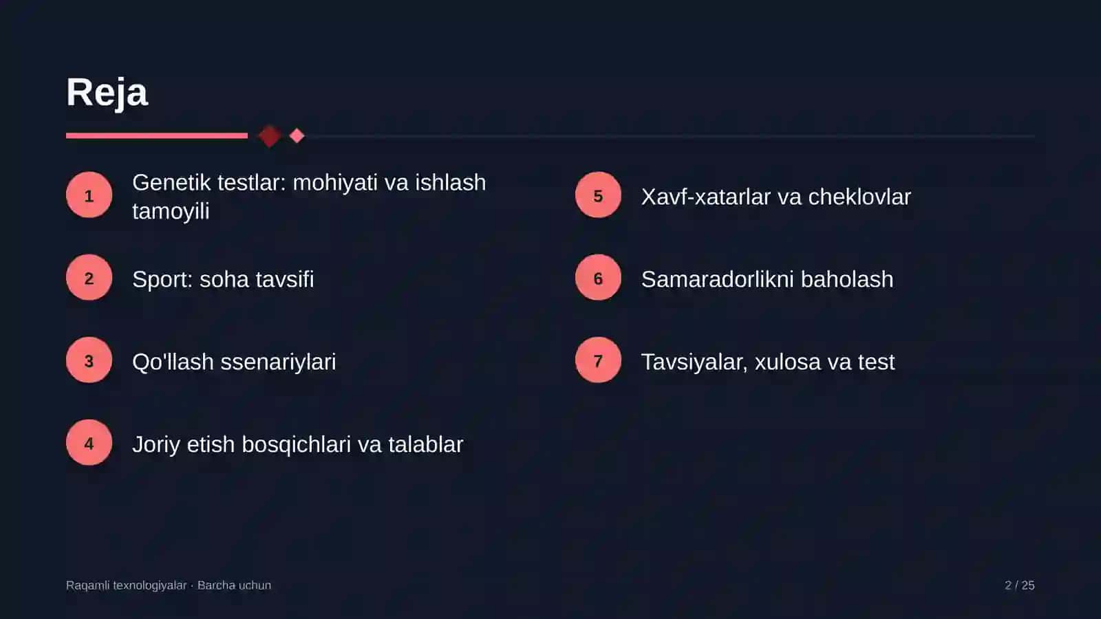 DNK — irsiy ma'lumotni saqlovchi molekula 2