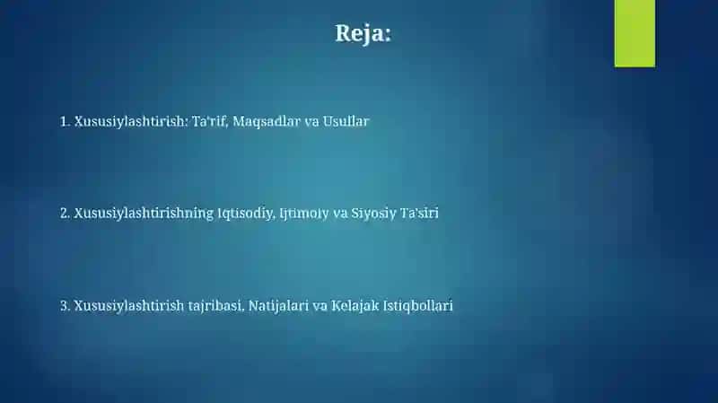 Xususiylashtirish 2