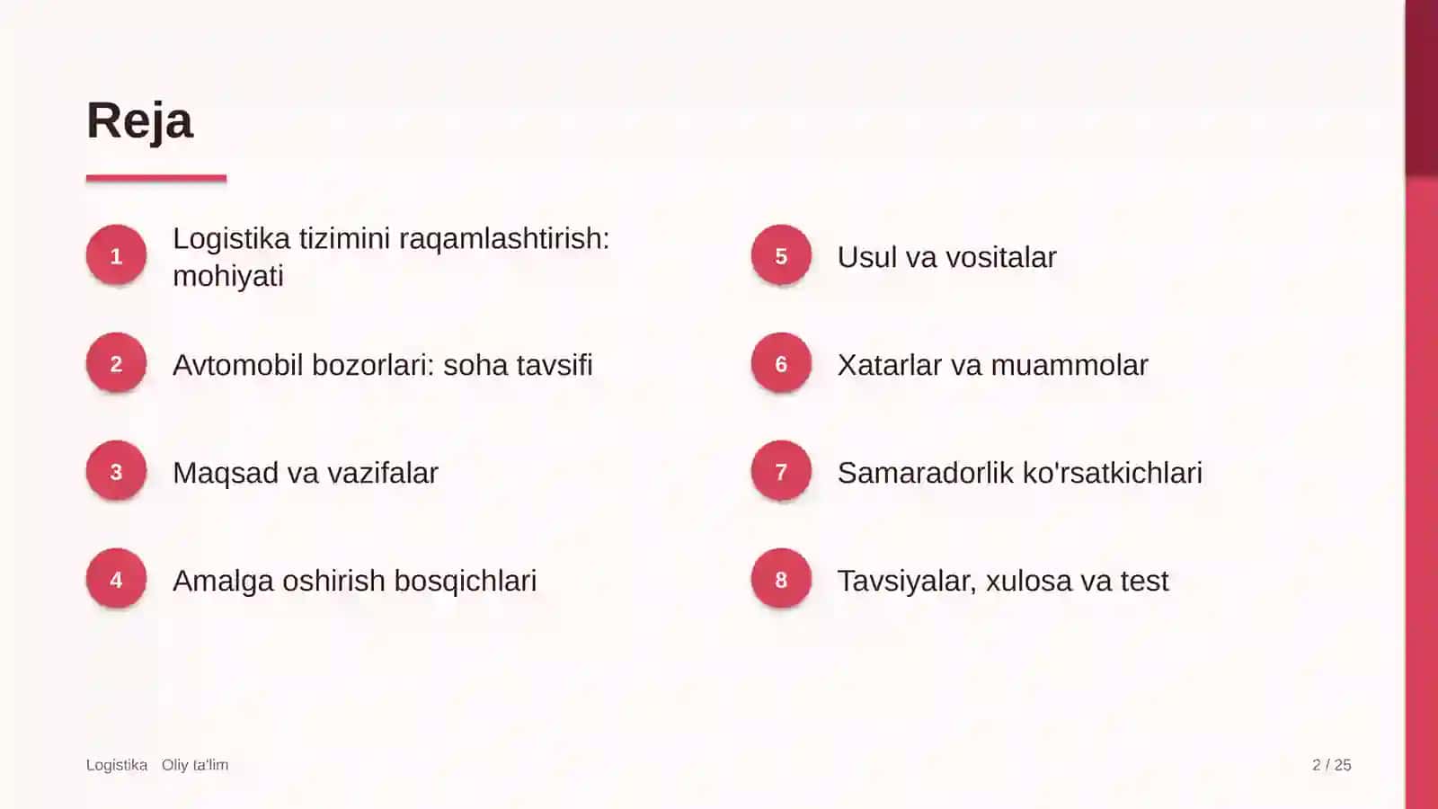 Avtomobil bozorlarida logistika tizimini raqamlashtirish 2