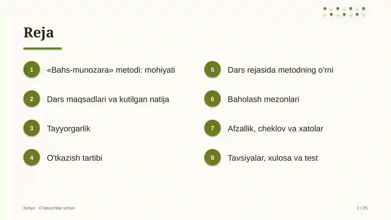kimyo darslarida bahs munozara metodidan foydalanish 2087 2