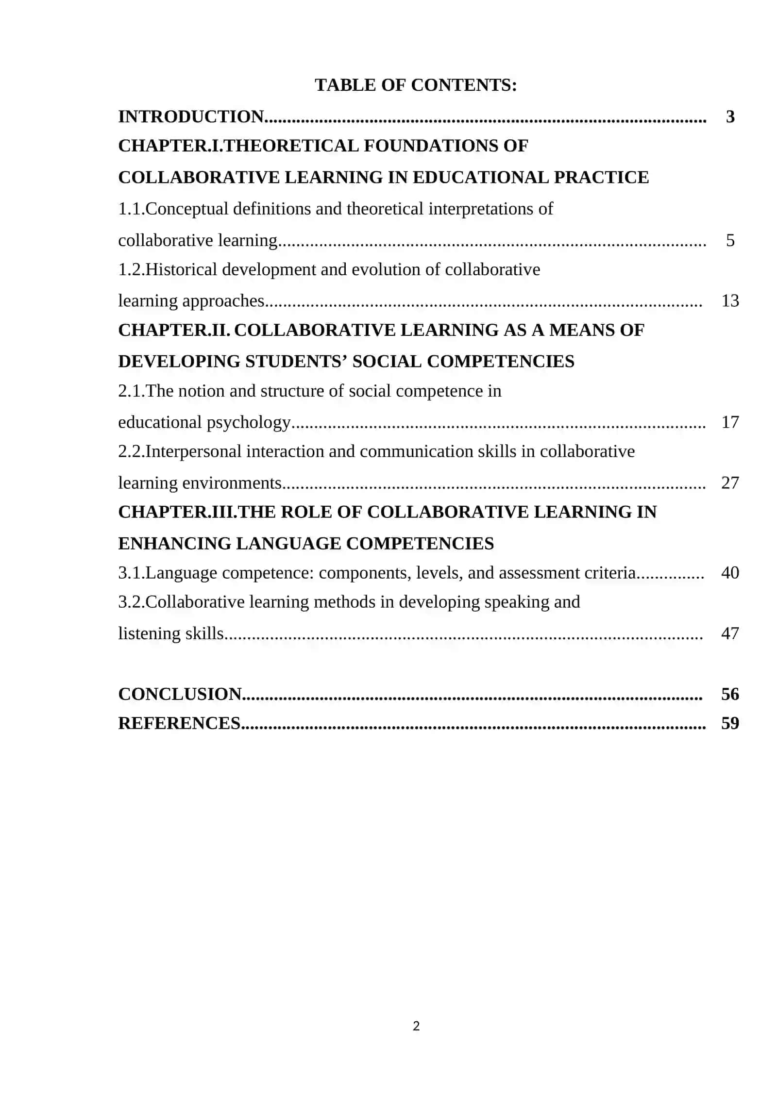 THE ROLE OF COLLABORATIVE LEARNING METHODS IN DEVELOPING STUDENT'S SOCIAL AND LANGUAGE COMPETENCIES 2