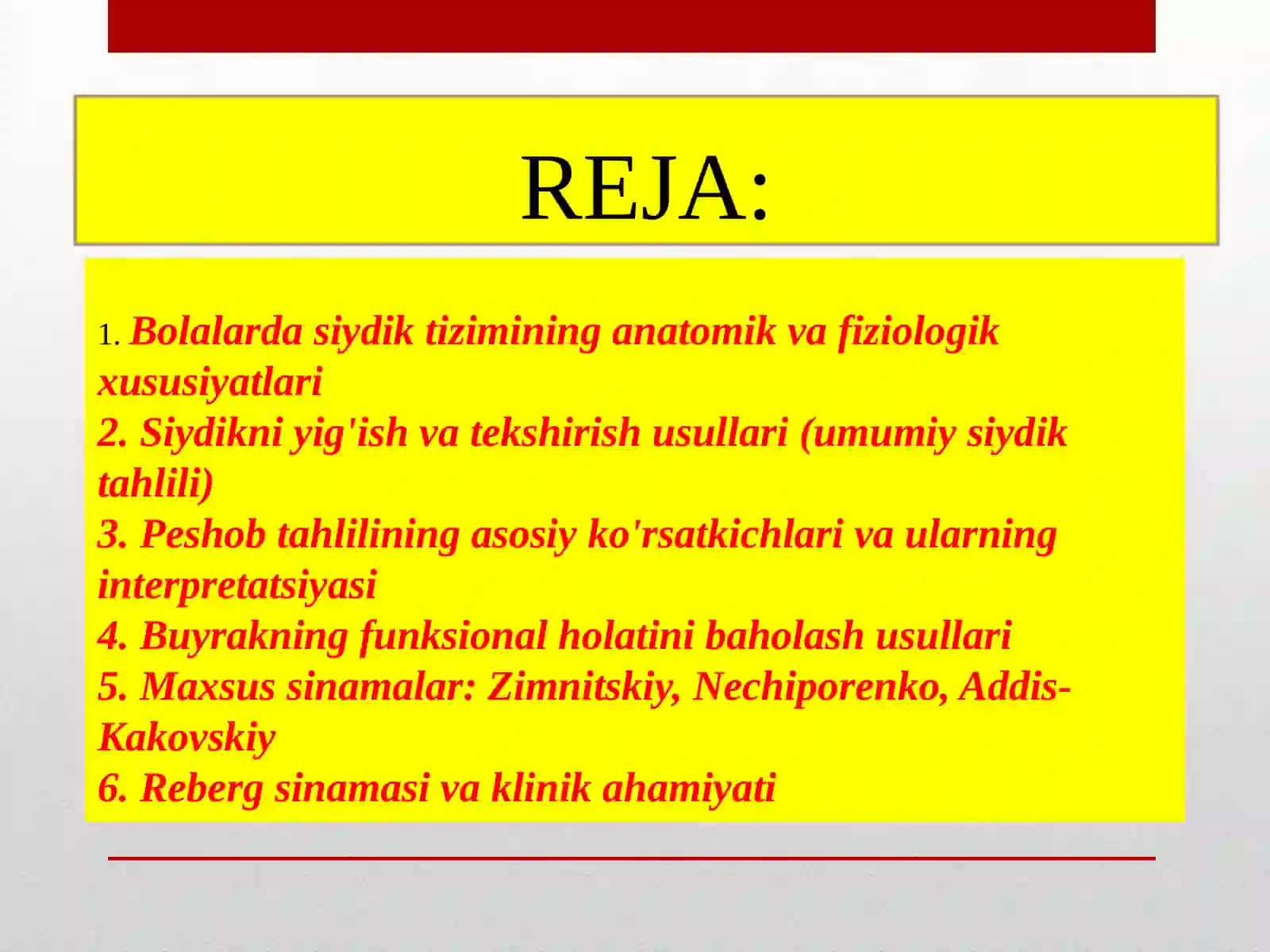 BOLALAR KASALLIKLARI propedevtikasi 2