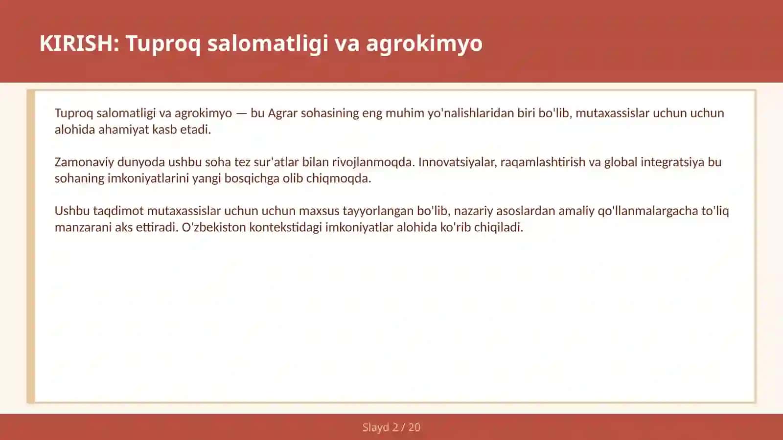 TUPROQ SALOMATLIGI VA AGROKIMYO 2