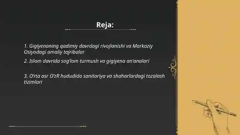 Gigiyenaning rivojlanish tarixi 2