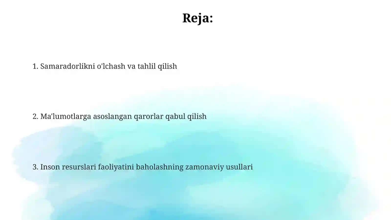 Inson resurslari faoliyatini baholashning zamonaviy uslublari 2