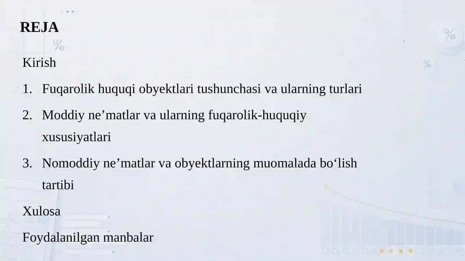 FUQAROLIK HUQUQINING OBYEKTLARI 2