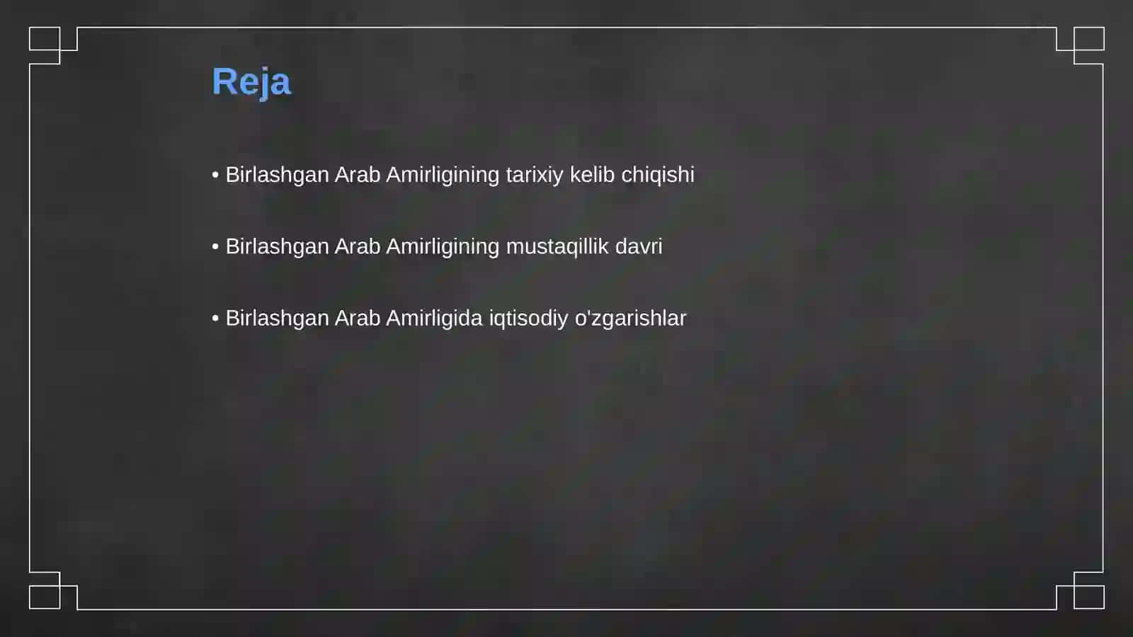 Birlashgan Arab Amirligi tarixan shakllanishi va bugungi iqtisodiyoti 2