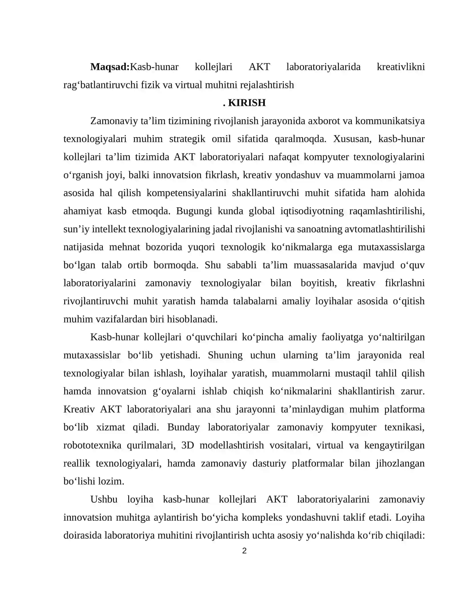 MUHAMMAD AL-XORAZMIY NOMIDAGI TOSHKENT AXBOROT TEXNOLOGIYALARI UNIVERSITETI 2