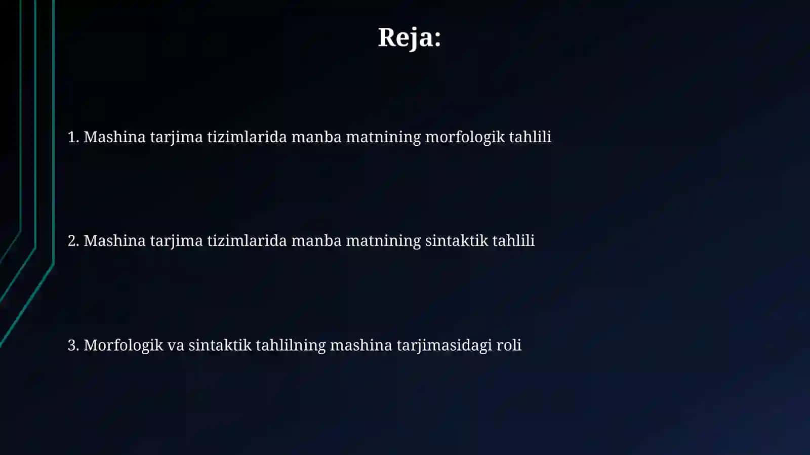 Mashina tarjima tizimlarida manba matnining morfologik va sintaktik tahlili 2