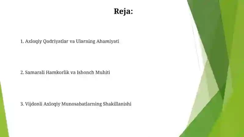 Mehnatga ahloqiy munosabatni shakllantirish 2