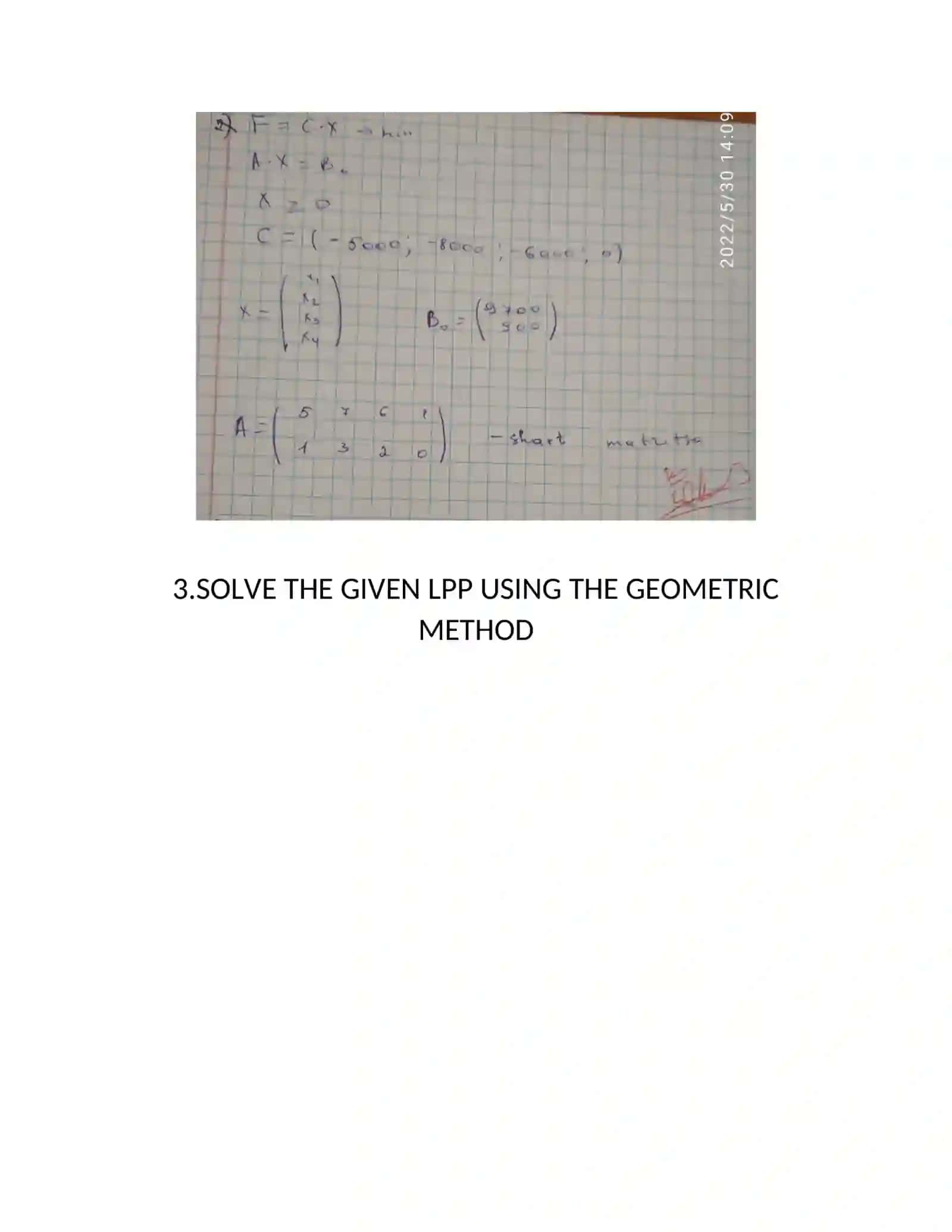 Calculator of Graphical Method of Linear Programming Step by Step 2