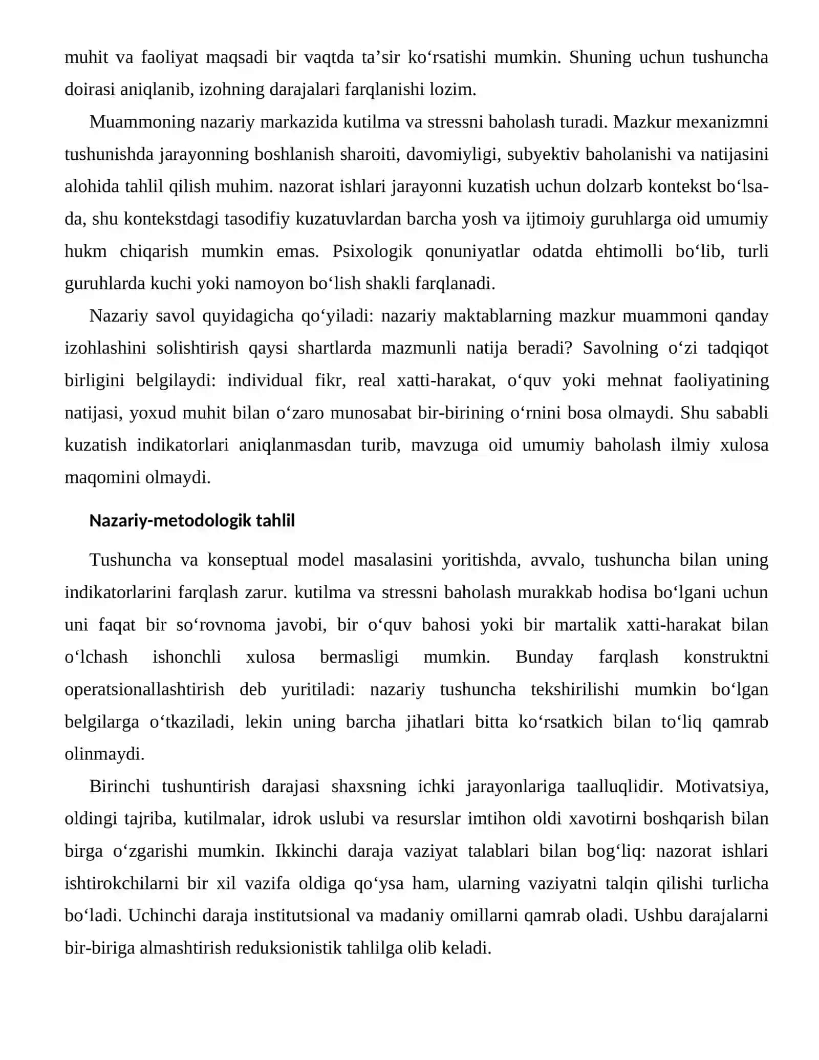 IMTIHON OLDI XAVOTIRNI BOSHQARISHNING NAZARIY ASOSLARI 2