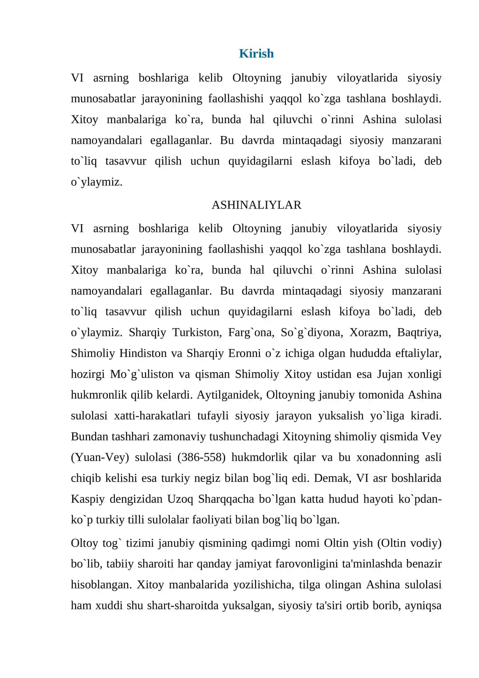 Turk xoqonligi davrida Ashinaliylar sulolasi 2