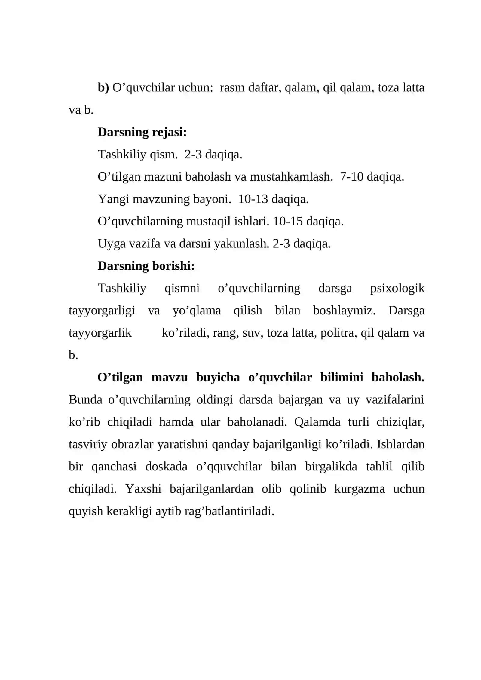 OQ VA QORA RANG TUSLARIDA GRIZAYL TASVIRINI ISHLASH Dars ishlanma 2