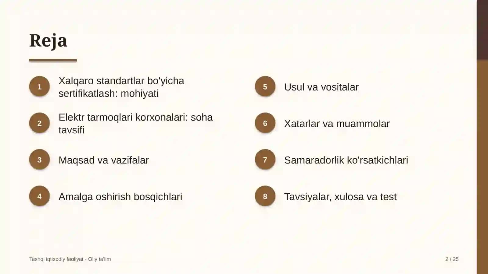 elektr tarmoqlari korxonalarida xalqaro standartlar bo'yicha sertifikatlash 9166 2