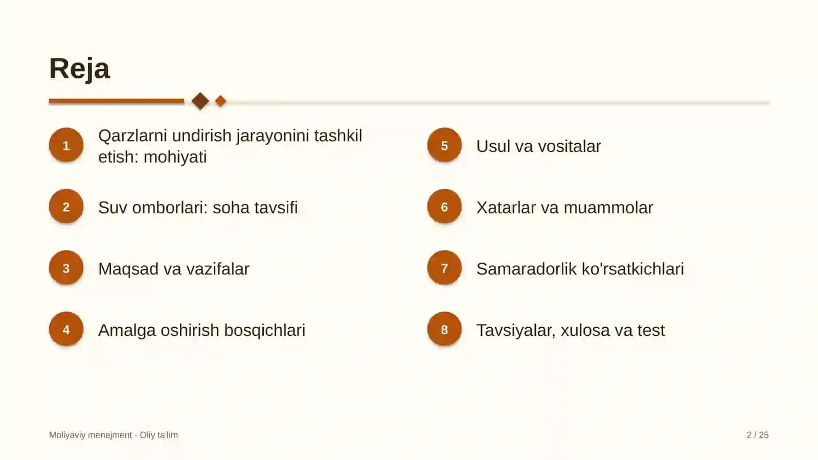 suv omborlarida qarzlarni undirish jarayonini tashkil etish 4456 2