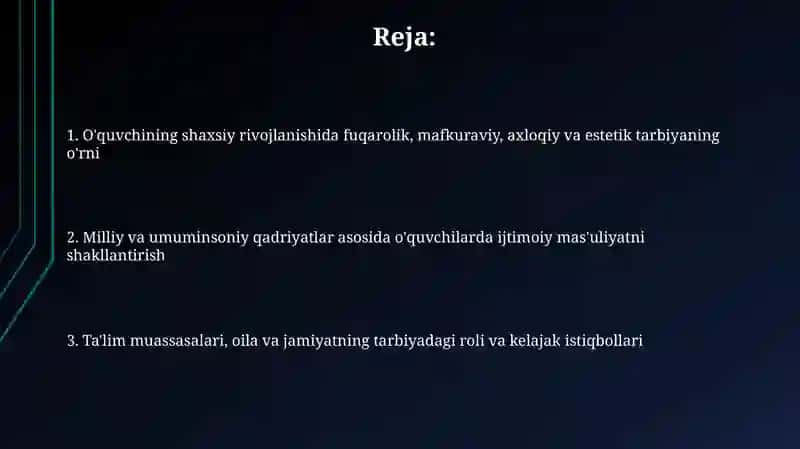 Oʻquvchini fuqarolik,mafkuraviy, maʼnaviy va estetik tarbiyasi 2